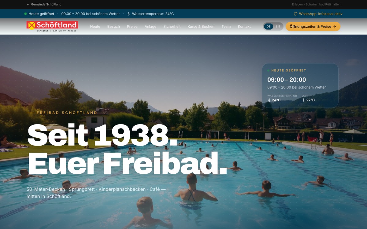 Schwimmbad Rütimatten concept demo